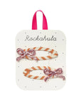 Rockahula Stripy Glitter Bow masnis hajcsatok