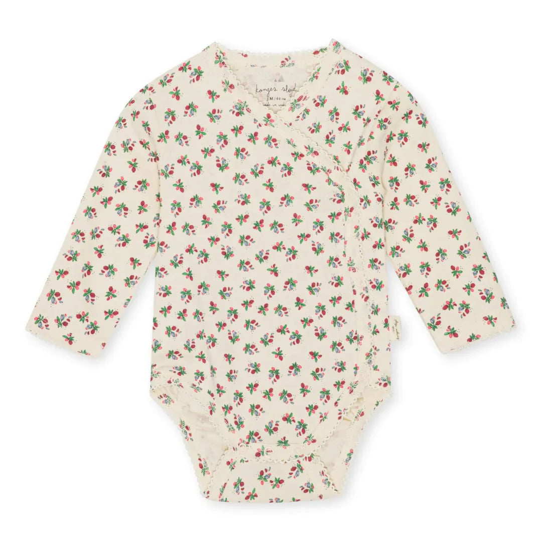 Konges Slojd® Classsic newborn body - Fleur tricolore