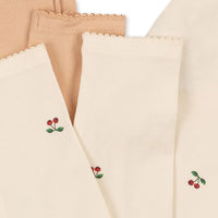 Konges Sløjd Leggings Szett - Cherry / Toasted Almond