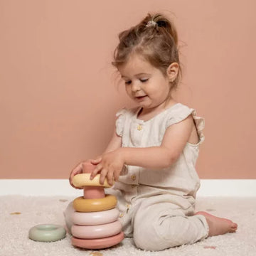 Little Dutch® Műanyag Montessori torony - pink