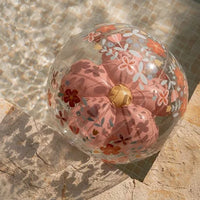 Little Dutch® Felfújható 3D strandlabda - Pink Flowers