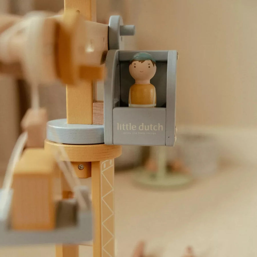 Little Dutch Daru készlet - vasúti sínpályával
