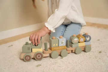 Little Dutch® Traktor építőelemekkel - Little Farm