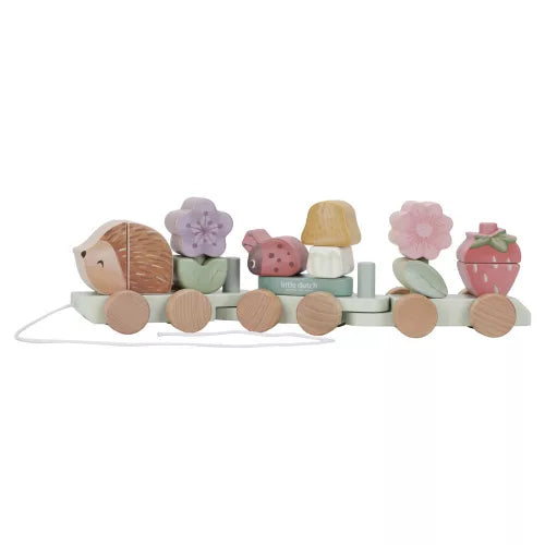 Little Dutch® Vonat építőelemekkel süni - Fairy Garden