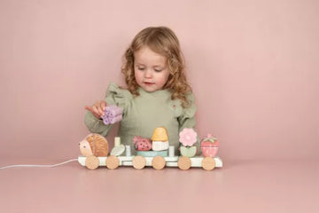 Little Dutch® Vonat építőelemekkel süni - Fairy Garden