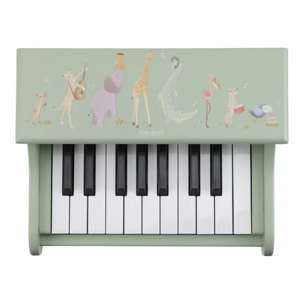 Little Dutch Elektronikus zongora zöld - Safari Friends