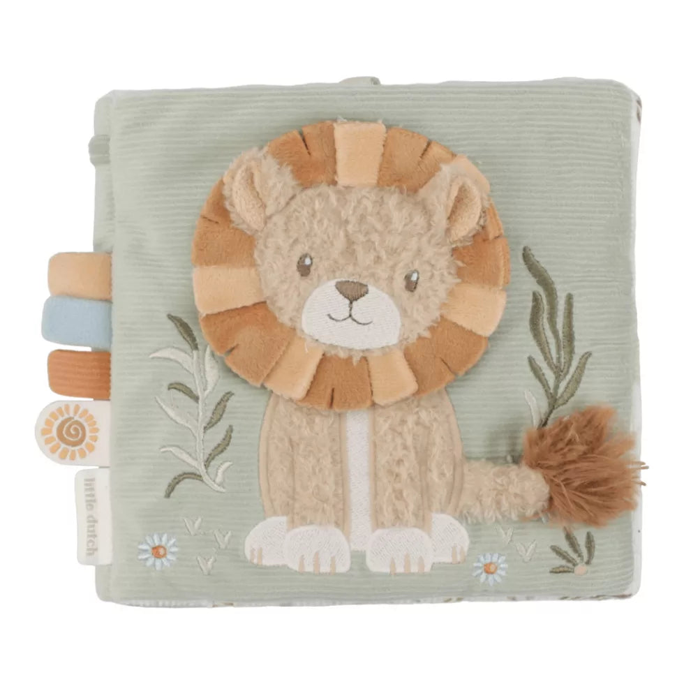 Little Dutch Textil babakönyv nagy - Safari Friends