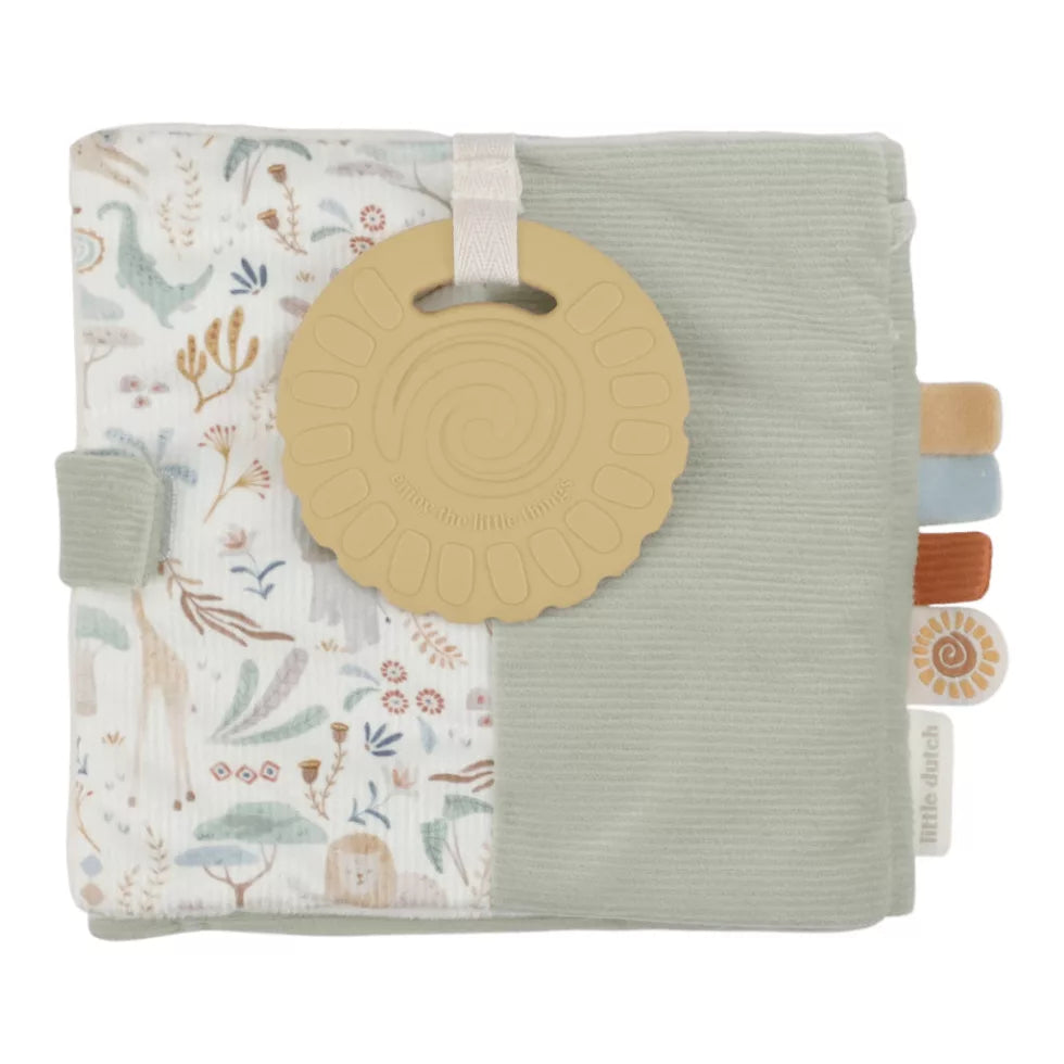 Little Dutch Textil babakönyv nagy - Safari Friends