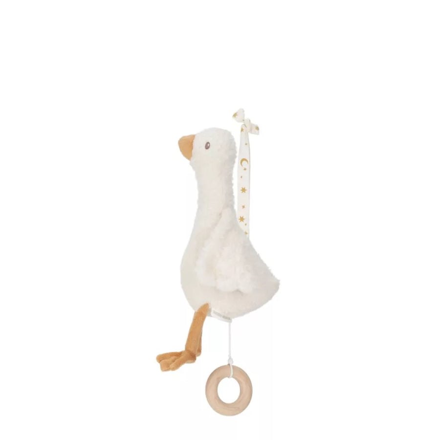Little Dutch® Felhúzható zenélő gúnár - Newborn Naturals