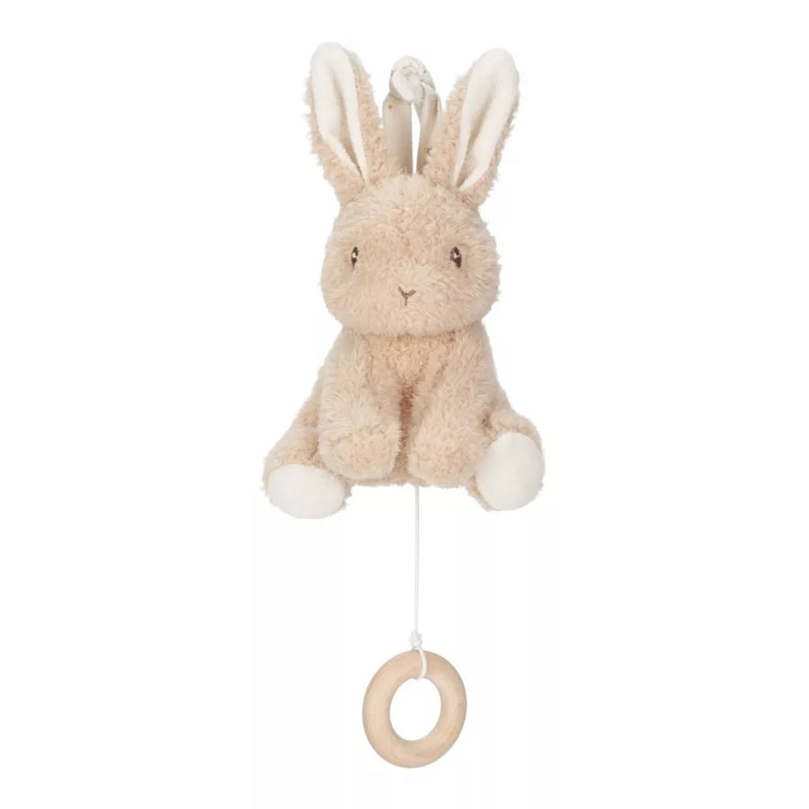 Little Dutch Felhúzható zenélő nyuszi - Newborn Naturals