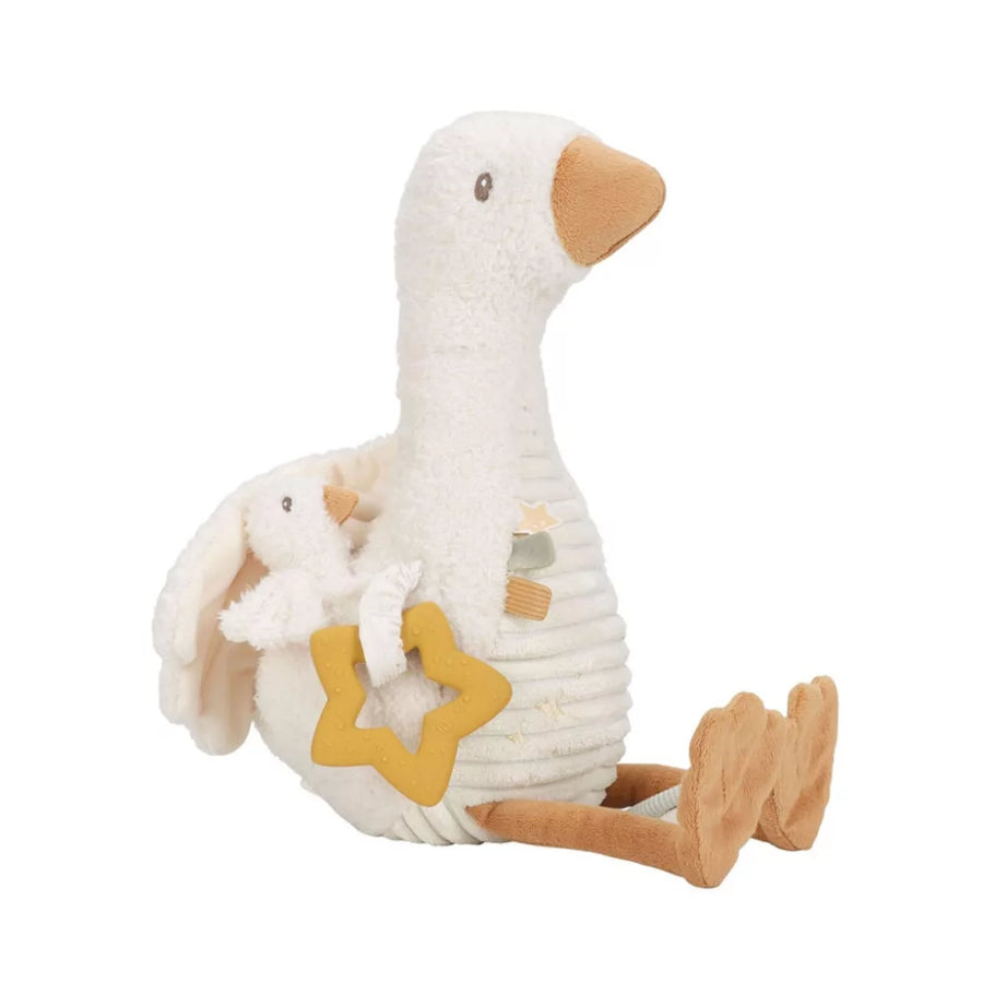 Little Dutch® Activity plüss gúnár - Newborn Natruals