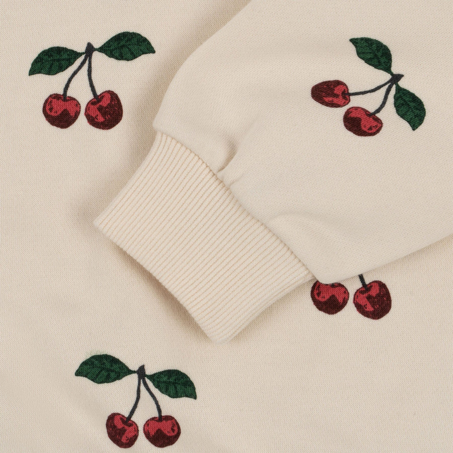 Konges Sløjd® Lou Frill cseresznyés pulóver