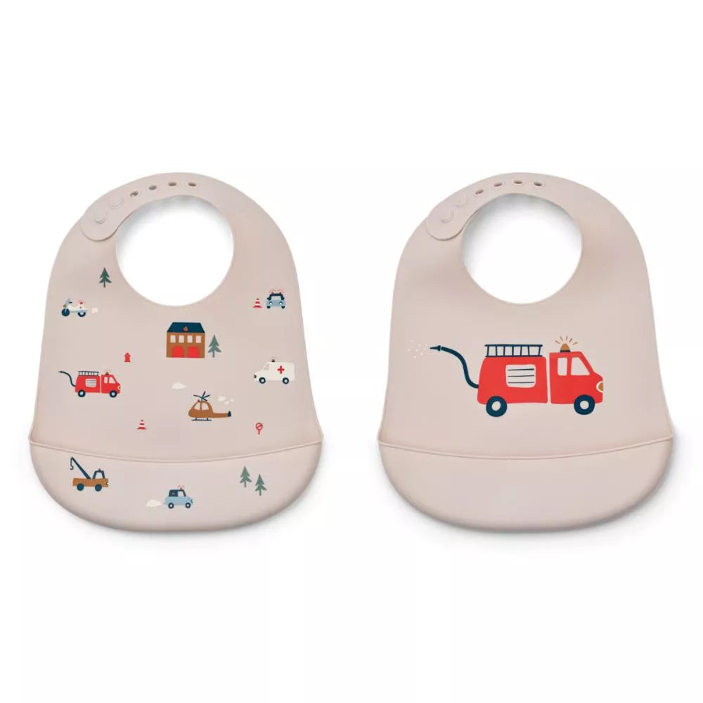 Liewood® TILDA bib - Emergency vehicles/ Sandy