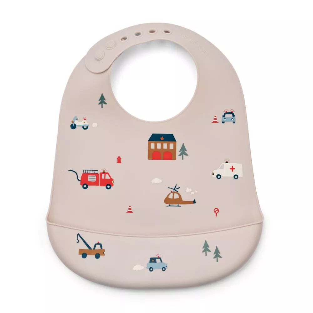Liewood® TILDA bib - Emergency vehicles/ Sandy