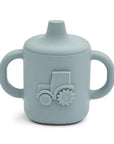 Liewood Amelio itatópohár - Traktor - Blue fog