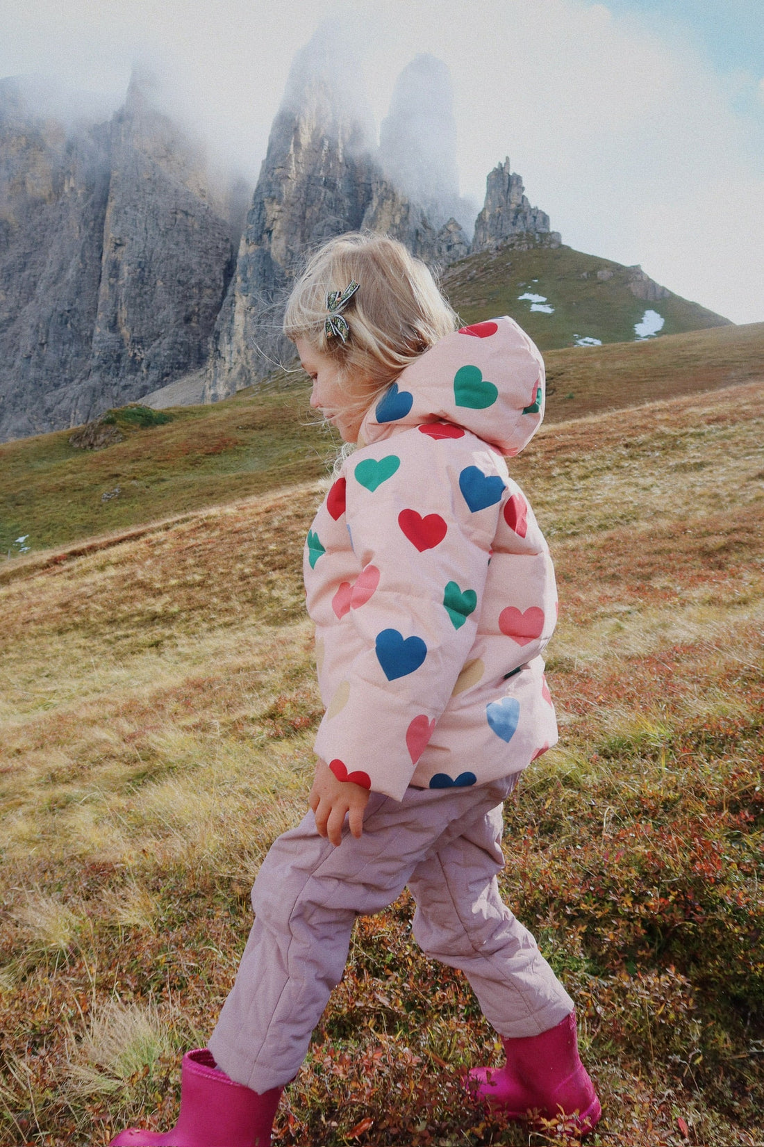 Konges Sløjd® Nuka kabát - Coeur rose coloré