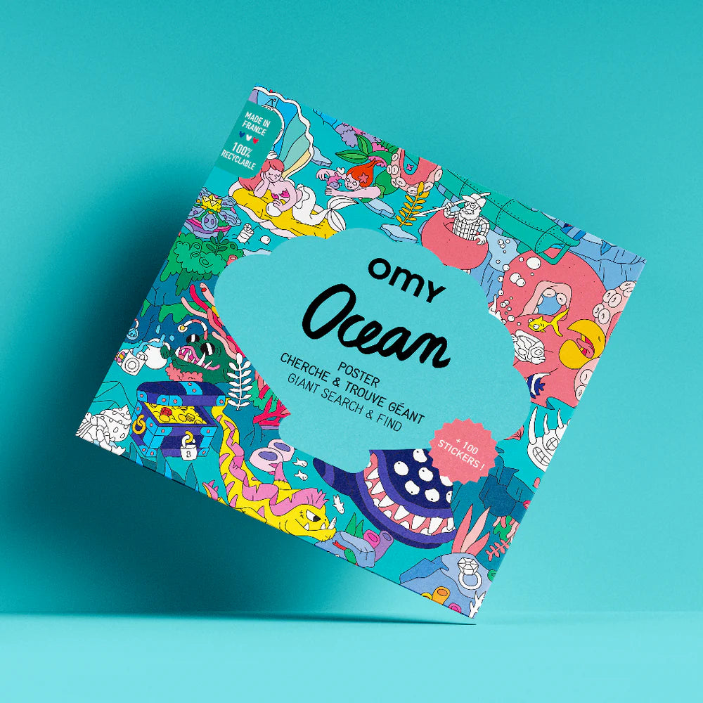 OMY® Keresgélő matricázó poszter - Ocean