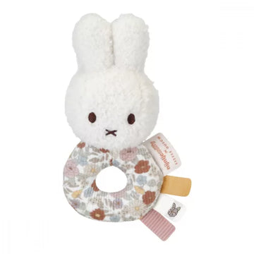 Little Dutch® Miffy plüss csörgő - Vintage kis virágok