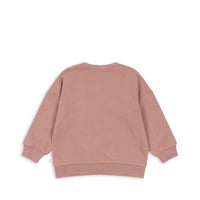 Konges Slojd® Lou Sweat glitteres pulóver - mahogany rose