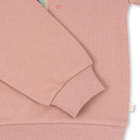 Konges Slojd® Lou Sweat glitteres pulóver - mahogany rose