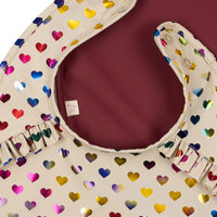 Konges Sløjd® Előke 2db -coeur glitter/sangria