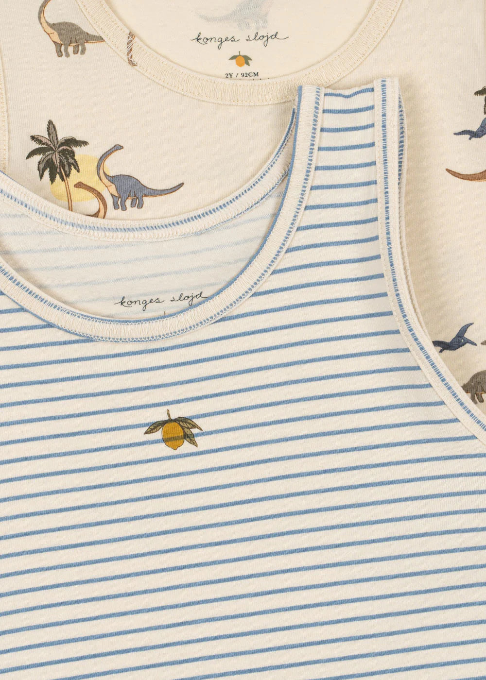Konges Sløjd® Kétdarabos Ujjatlan Póló - Kubi / Stripe bluie