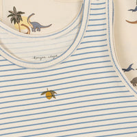 Konges Sløjd® Kétdarabos Ujjatlan Póló - Kubi / Stripe bluie