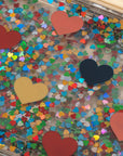 Konges Sløjd Glitteres uzsonnás doboz - Bon coeur coloré