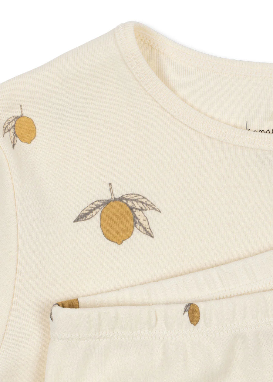 Konges Sløjd Pizsama Szett - Lemon