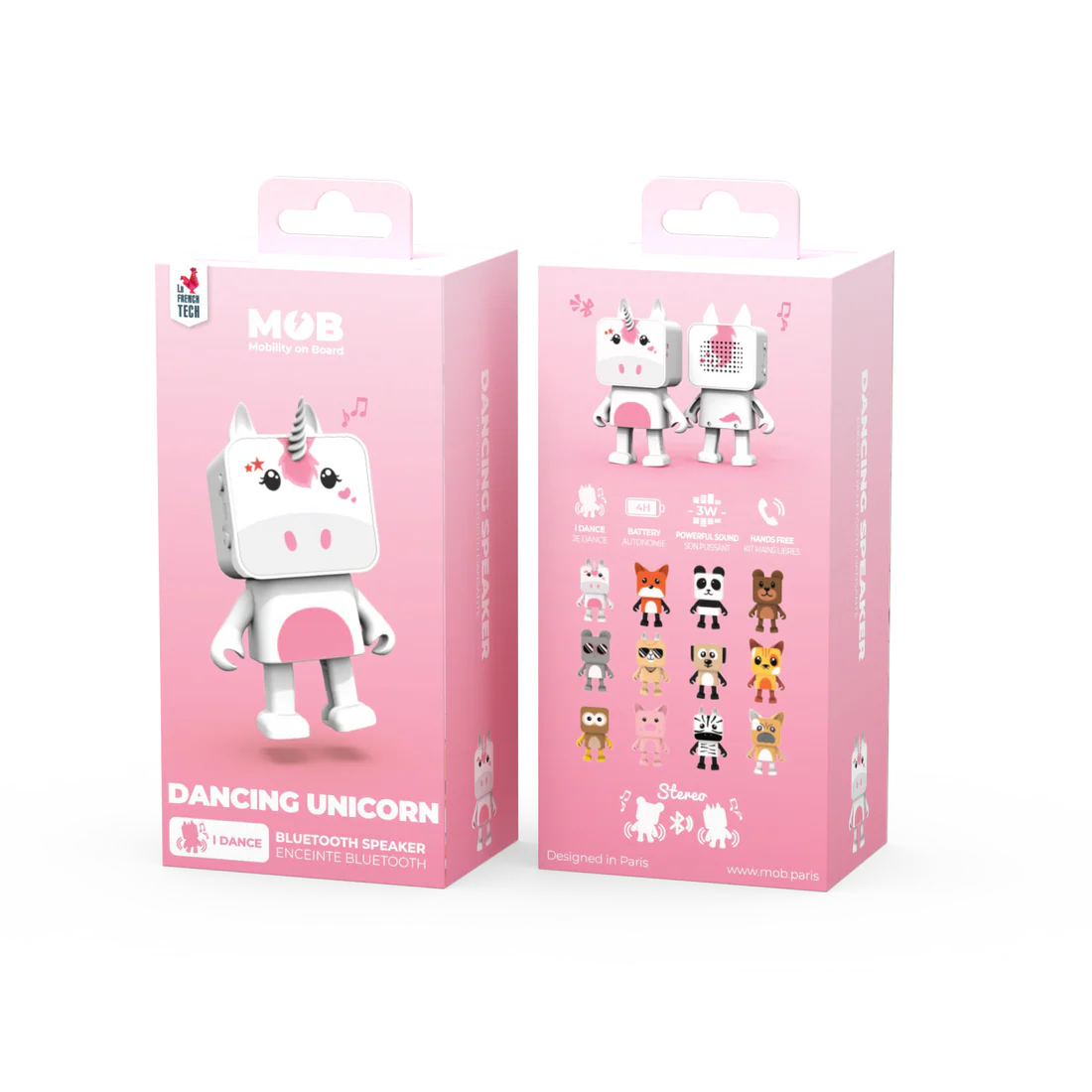 MOB Táncoló Állatos Bluetooth Hangszóró -unikornis