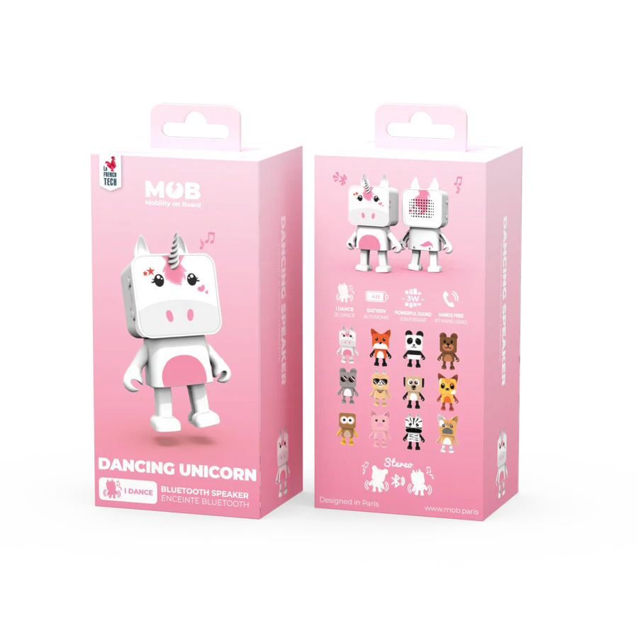 MOB Táncoló Állatos Bluetooth Hangszóró -unikornis