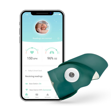 Owlet Smart Socks Okos Babazokni - tengerzöld