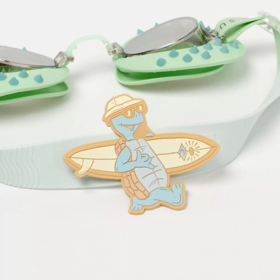 SunnyLife Kids' Swimming Goggles - Shred Turtle Aqua