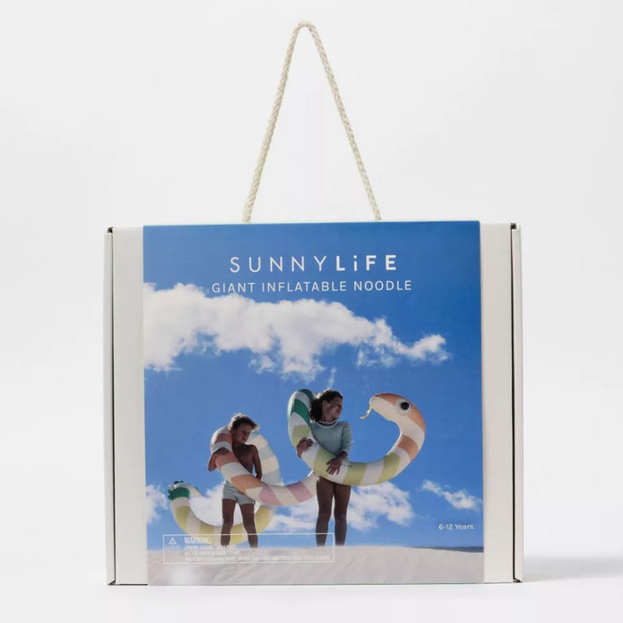 Sunnylife® Óriás felfújható kígyó - Poolside Sorbet Stripe