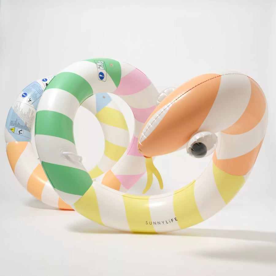 Sunnylife® Óriás felfújható kígyó - Poolside Sorbet Stripe