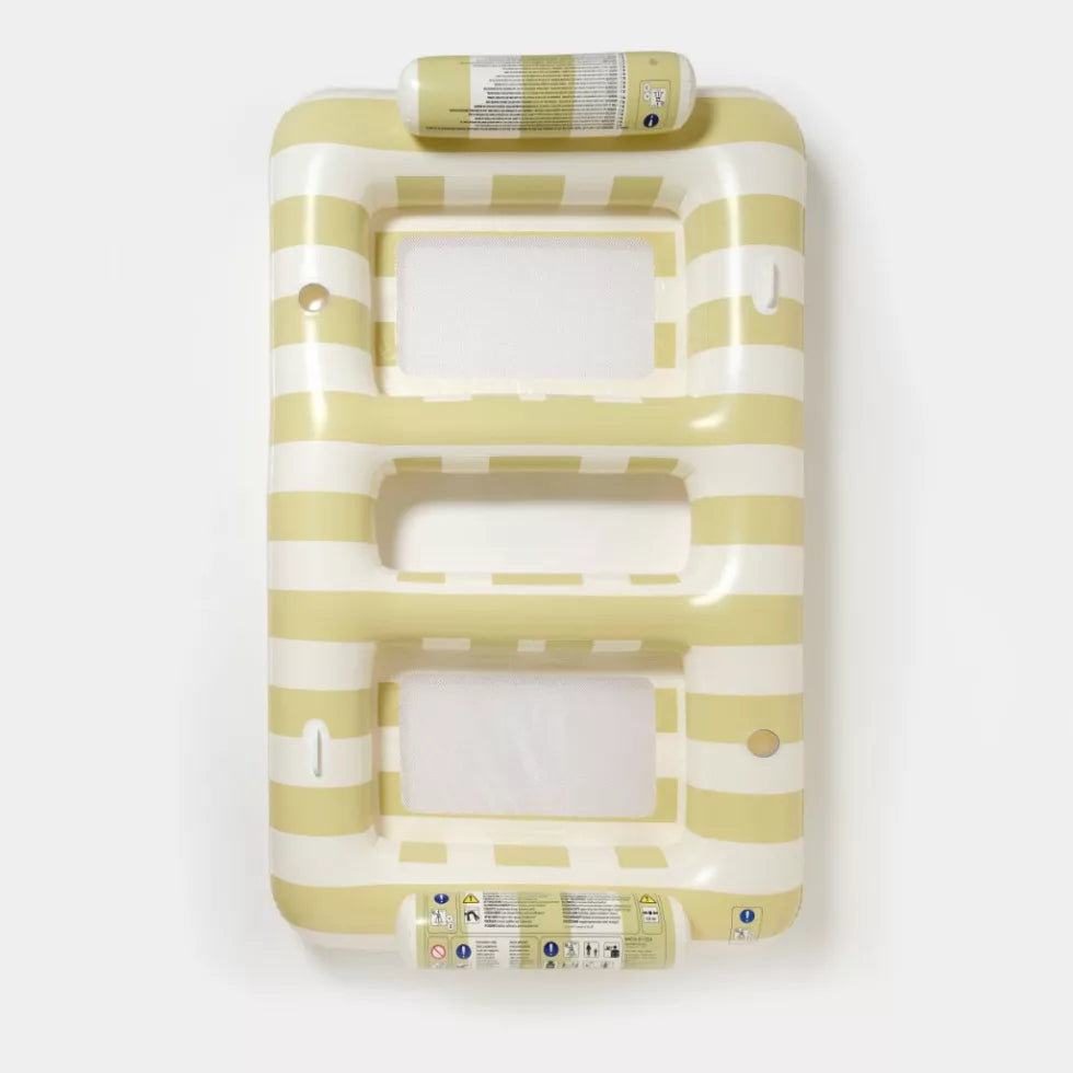 Sunnylife® Kétszemélyes felfújható függőágy - Float Casa Sand Stripe