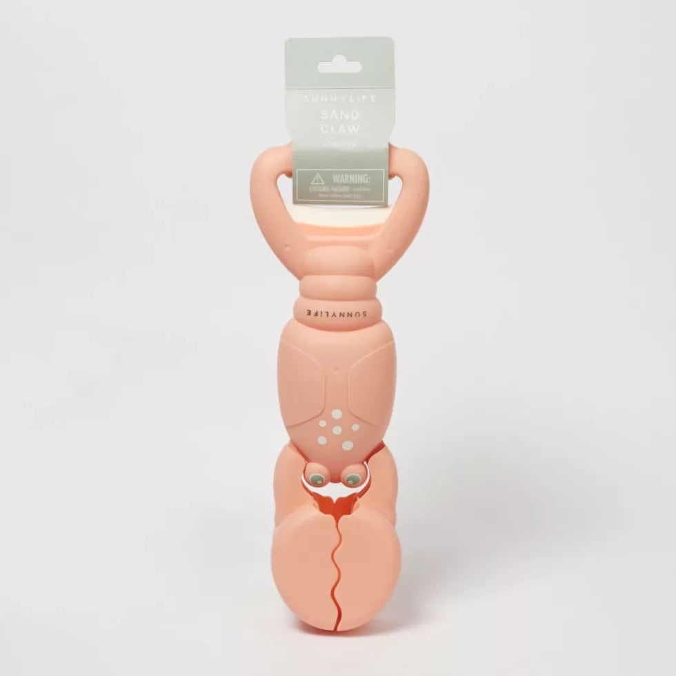 Rózsaszín homokozó játék olló, csattogó rák formájú, gyerekeknek