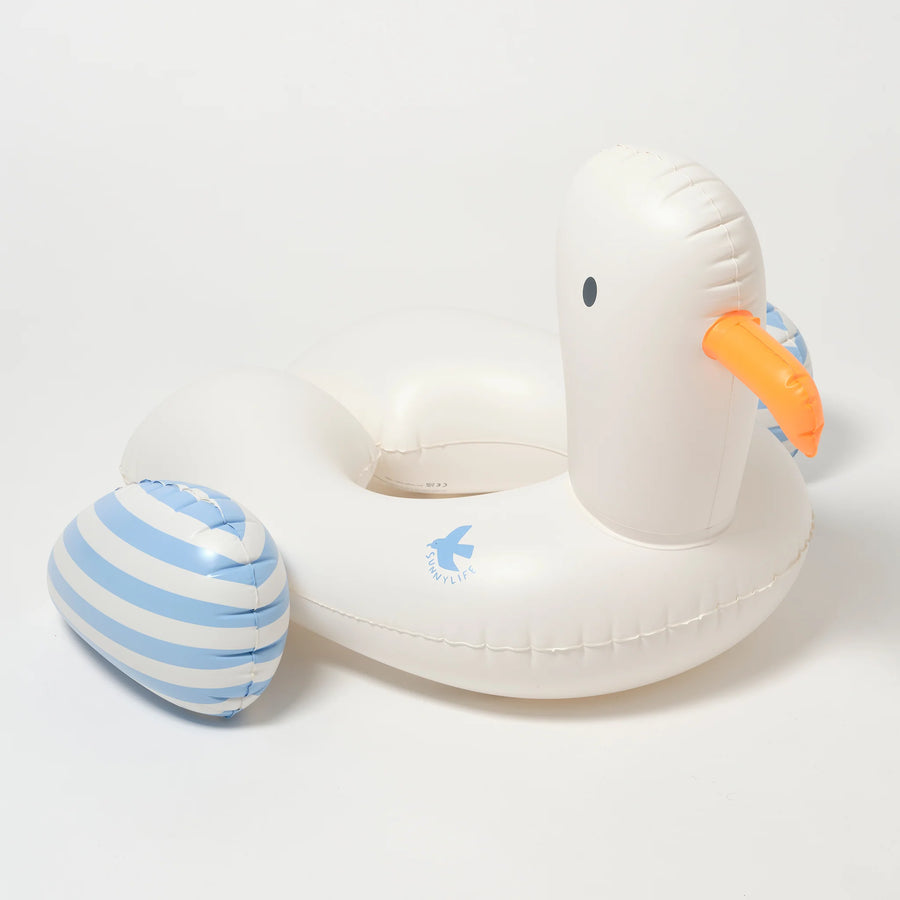 SunnyLife® Úszógumi - Sid the Seagull Blue Stripe