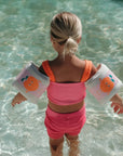 SunnyLife Neoprén Karúszó - Poppy the peach pink stripe