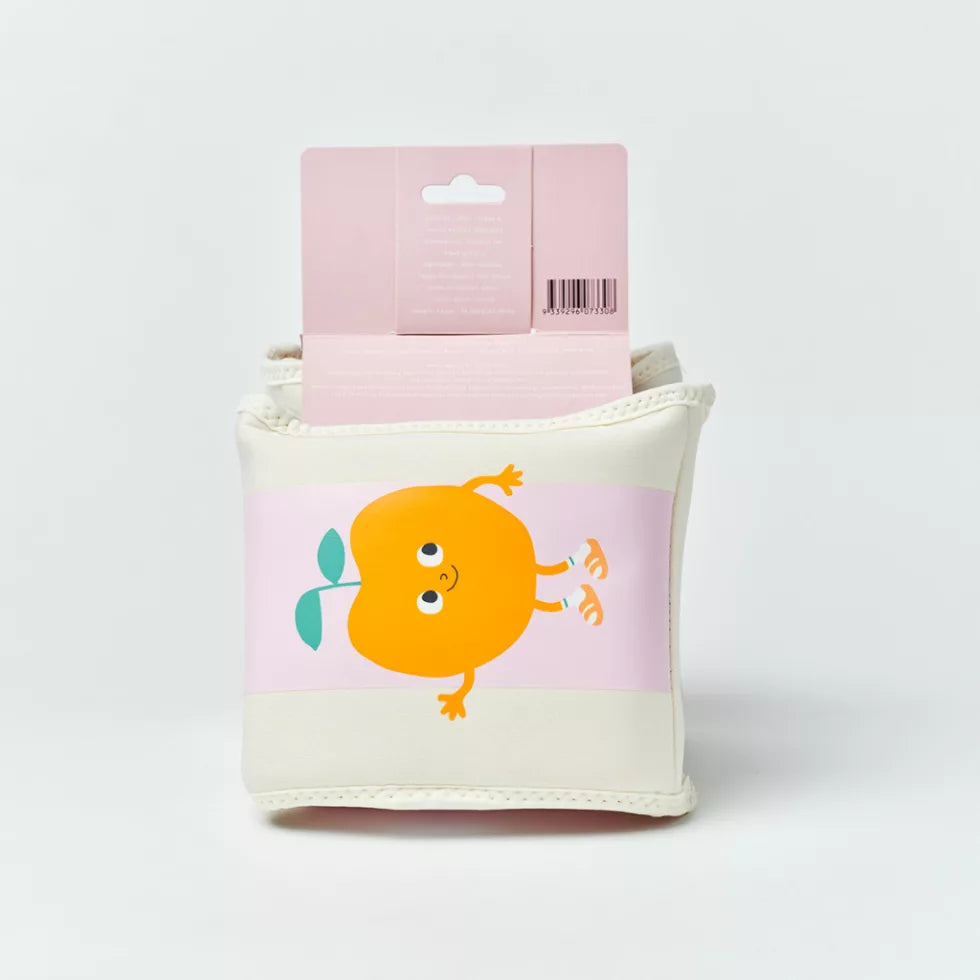 SunnyLife Neoprén Karúszó - Poppy the peach pink stripe