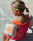 SunnyLife Neoprén Karúszó - Poppy the peach pink stripe