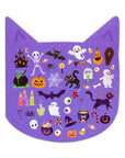 Matricás könyv, 10 Lapos - Macskafej formájú - Kísérteties SPOOKY