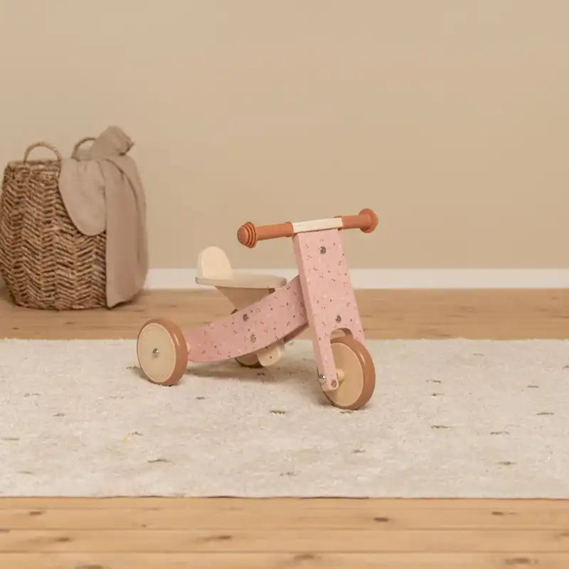 Little Dutch Wooden tricycle - Little pink flowers