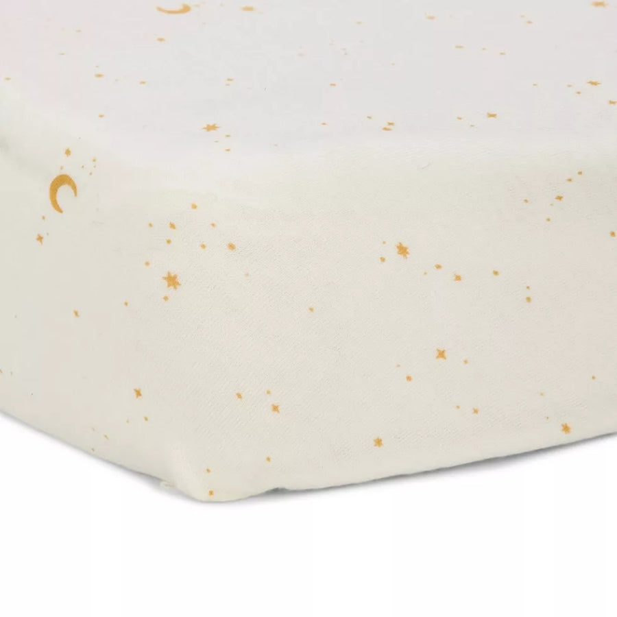 Little Dutch Gumis lepedő -Moon & Stars - 60x 120 cm