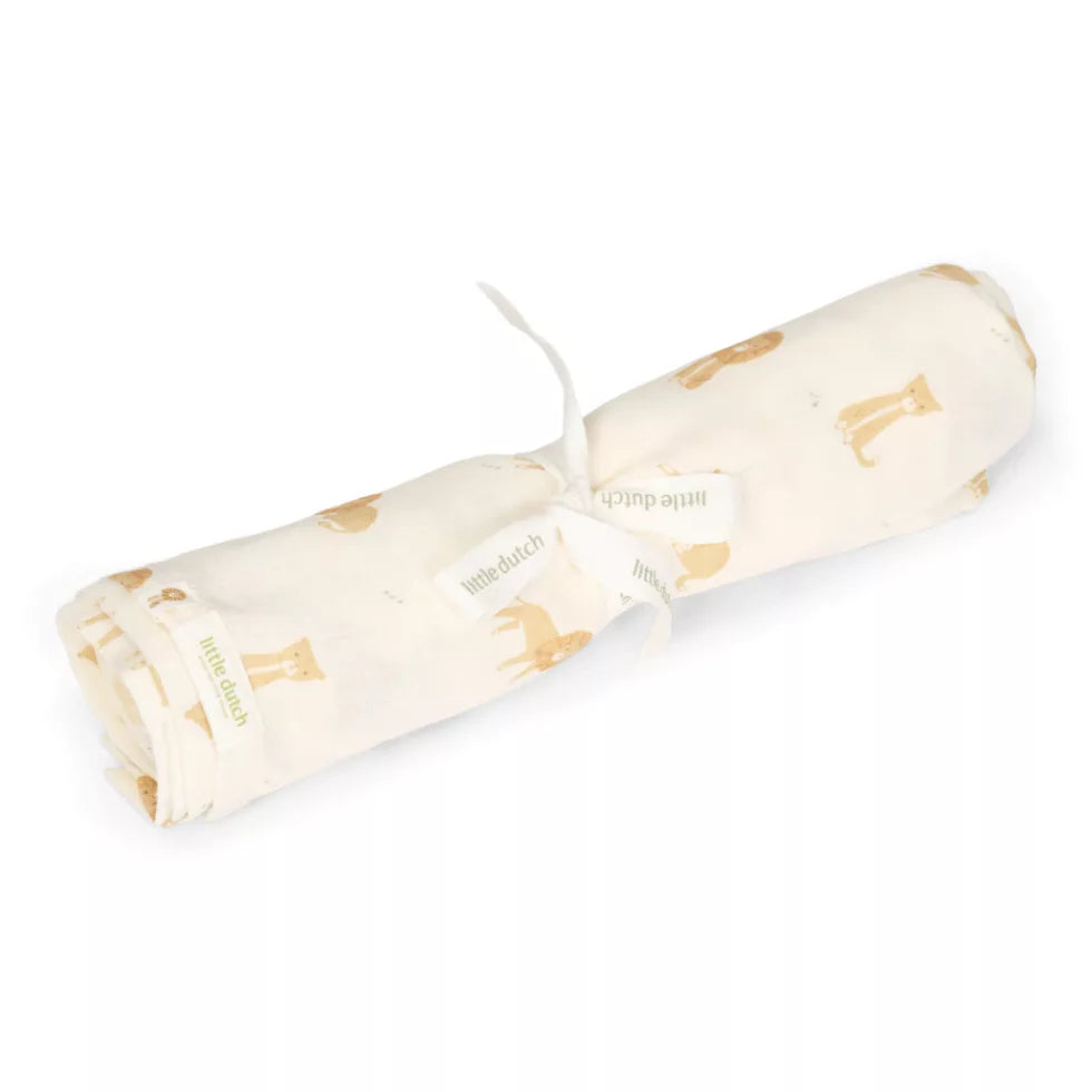Little Dutch Muszlin textilpelenka 120x120 cm - Safari Leo