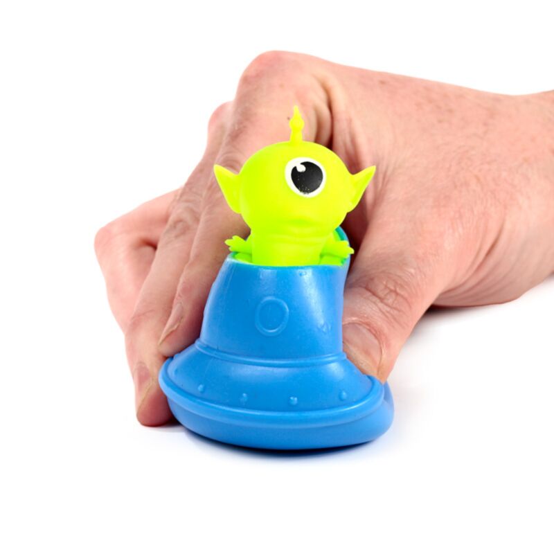 Puckator Nyomogatós Játék - UFO-ból Kiugró Földönkívüli