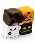 Memóriahabos plüss nyomogatós játék kocka - 7cm - Kísérteties SPOOKY