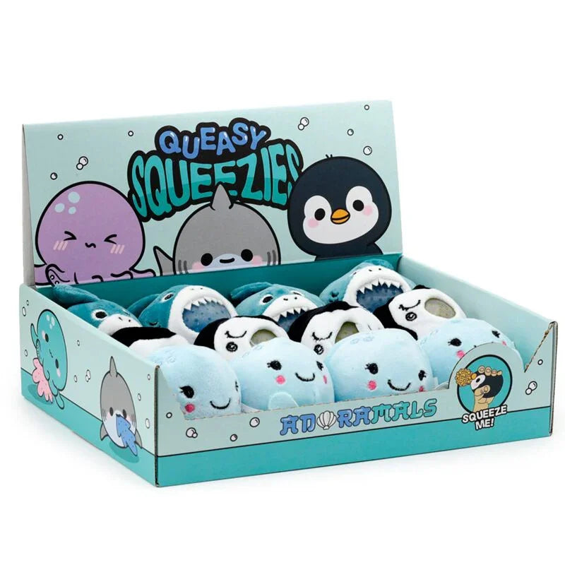 Nyomogatós játék, plüss - Slime Squeezy labda - Tengeri állatok