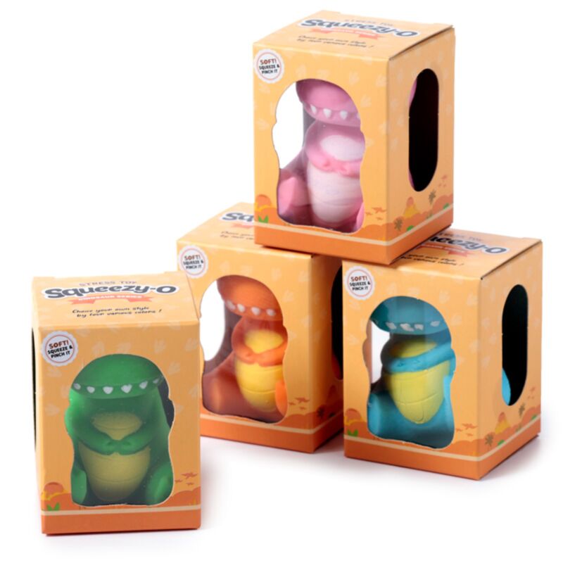 Puckator Push Popper Stretch Dinosaur