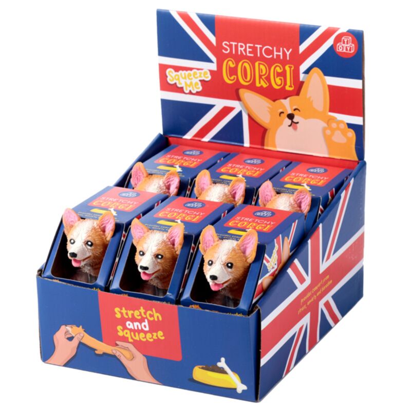 Puckator Squeeze Toy - Stretch Corgi